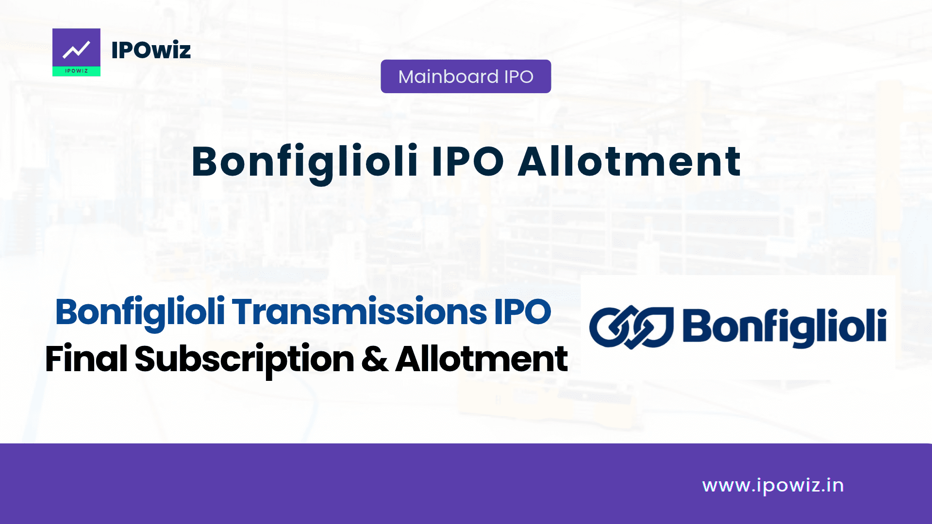 Bonfiglioli IPO Allotment Status 2026: Live GMP & Steps to Check
