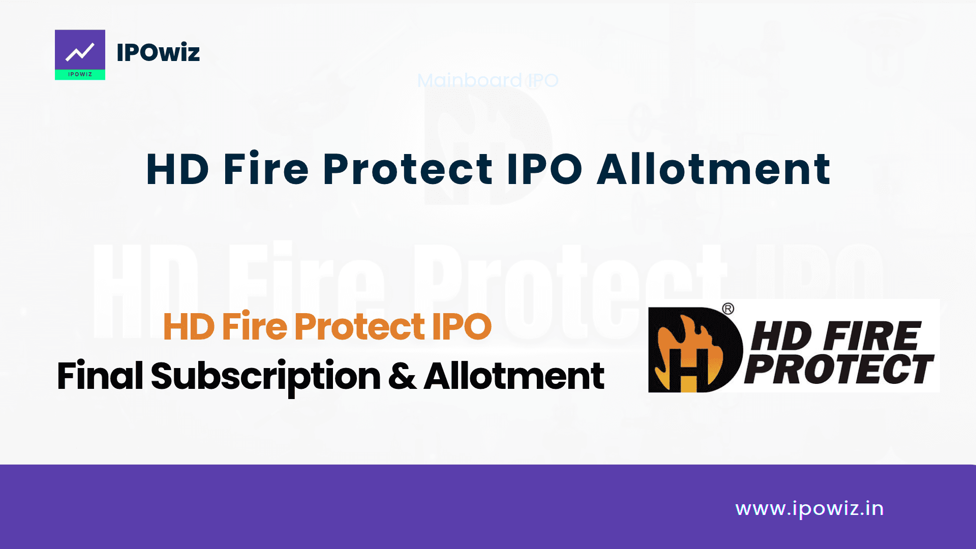 HD Fire Protect IPO Allotment Status 2026, GMP Today & Listing Date