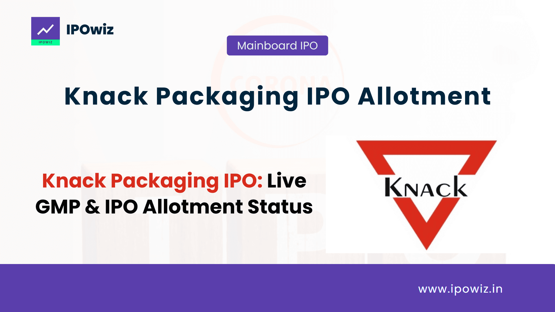 Knack Packaging IPO Allotment Status: Step by Step to check via Linkintime