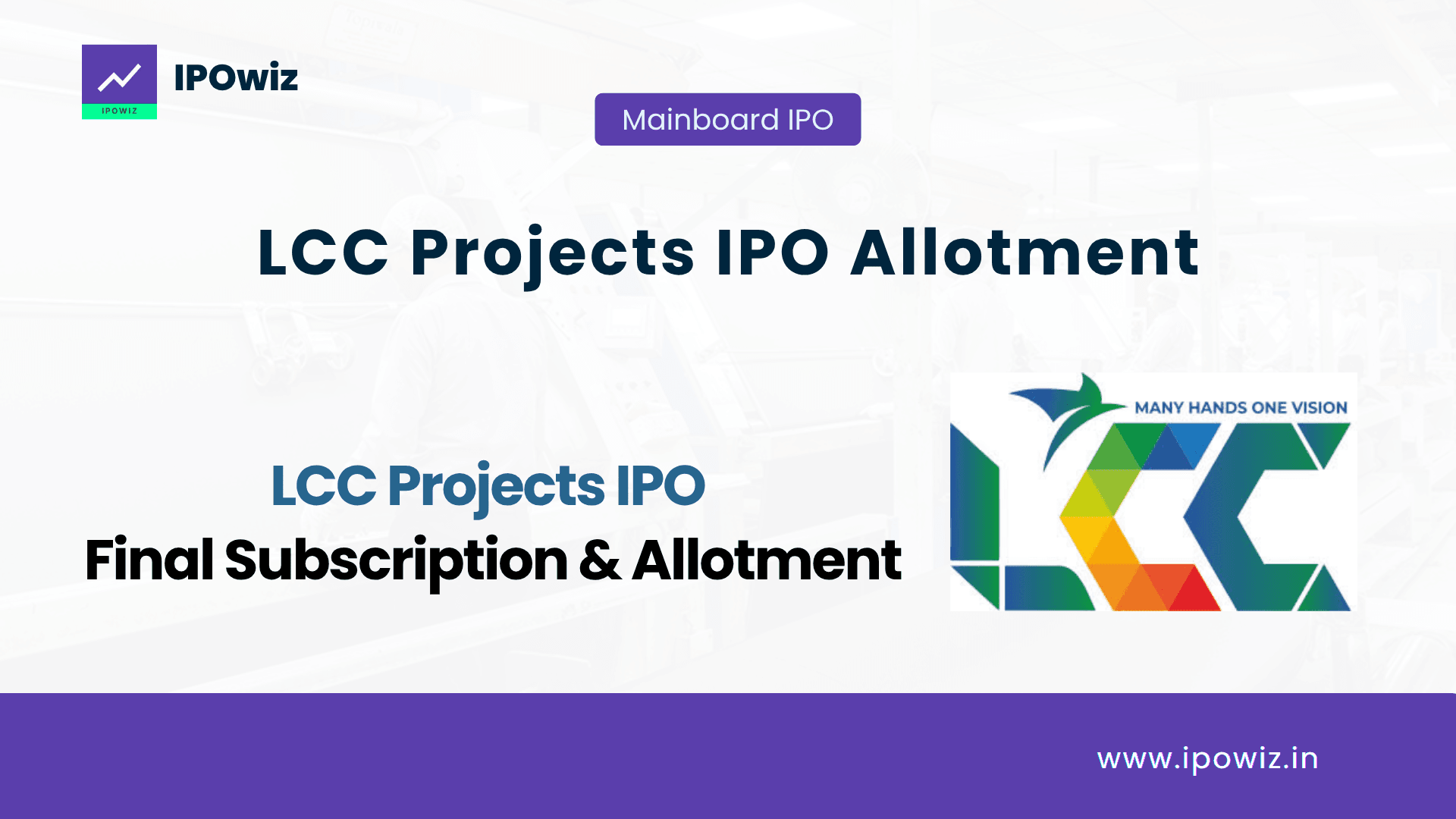 LCC Projects IPO Allotment Status 2026: Check Result, GMP & Listing Date