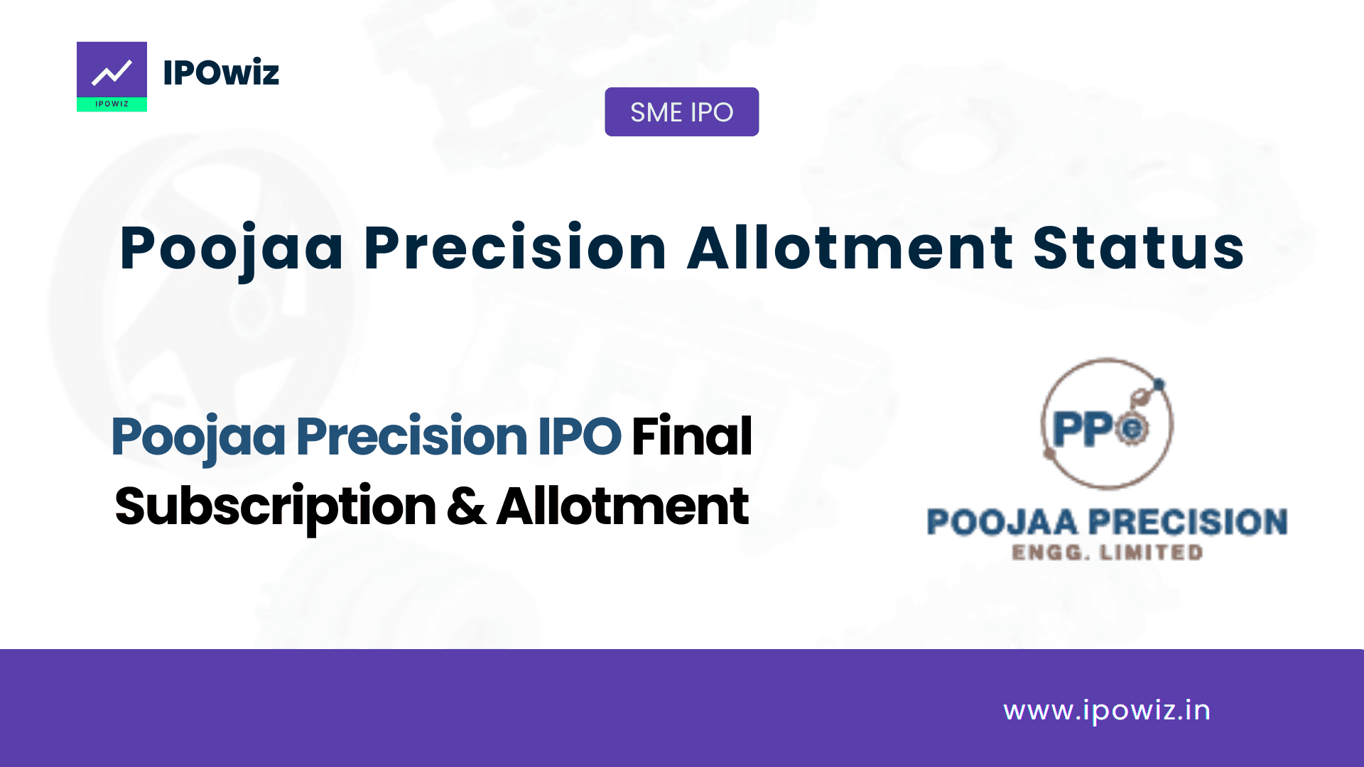 Pooja Precision IPO Allotment Status Today: Check Live Status, GMP & Allotment Chances