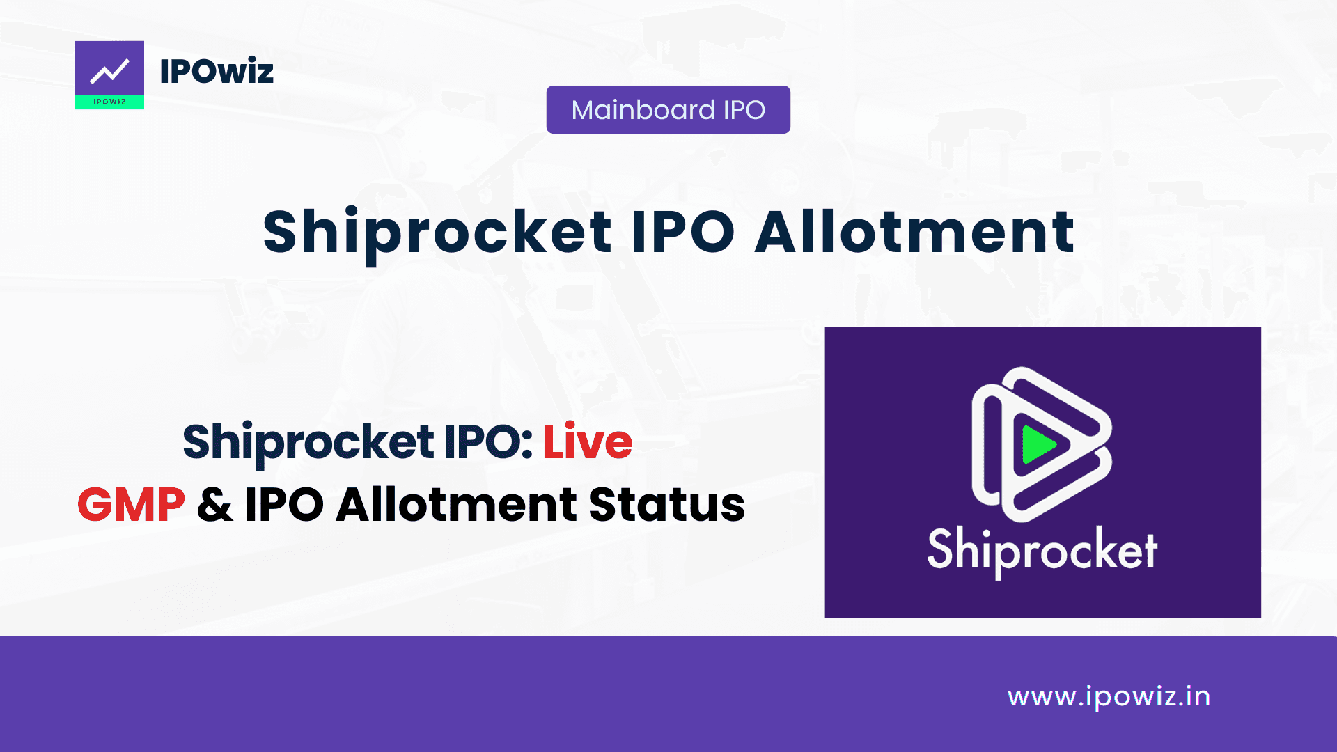 Shiprocket IPO Allotment Status, GMP & Allotment Chances | Check Live