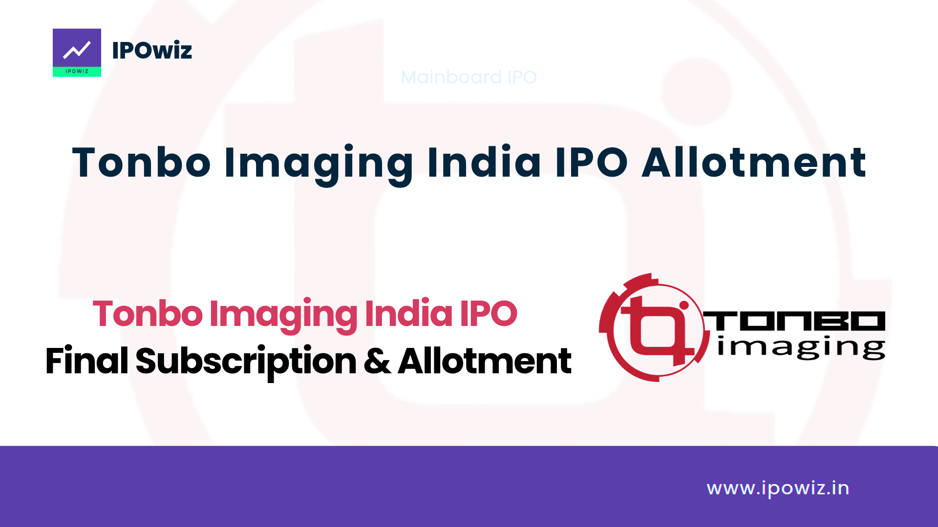 Tonbo IPO Allotment Status 2026, GMP Today & Listing Date