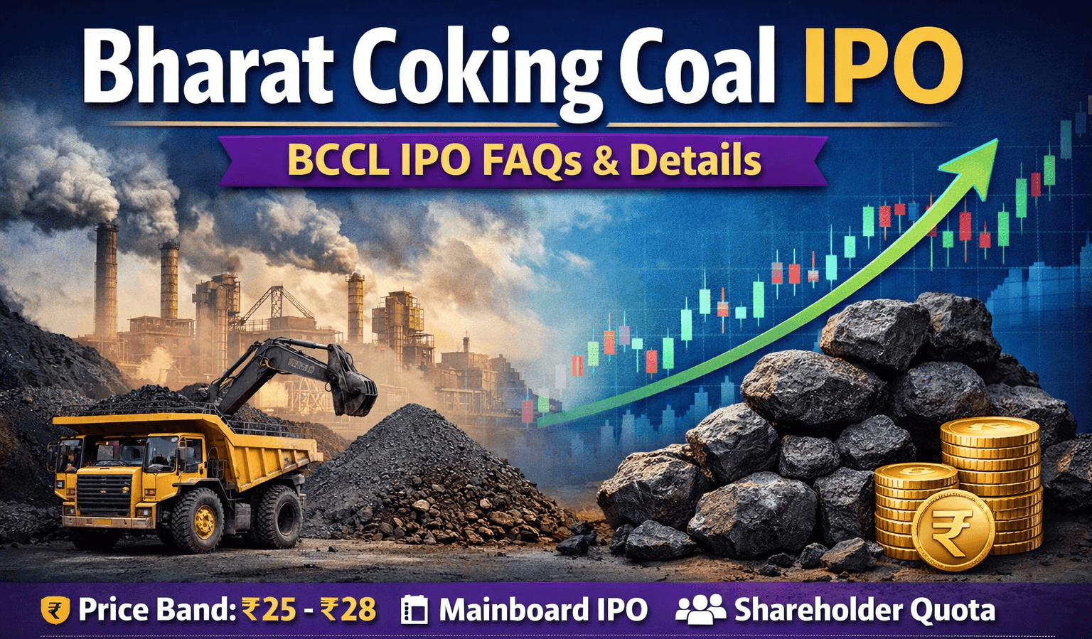 Bharat Coking Coal (BCCL) IPO: Dates, GMP, Price Band & Shareholder Quota Details!