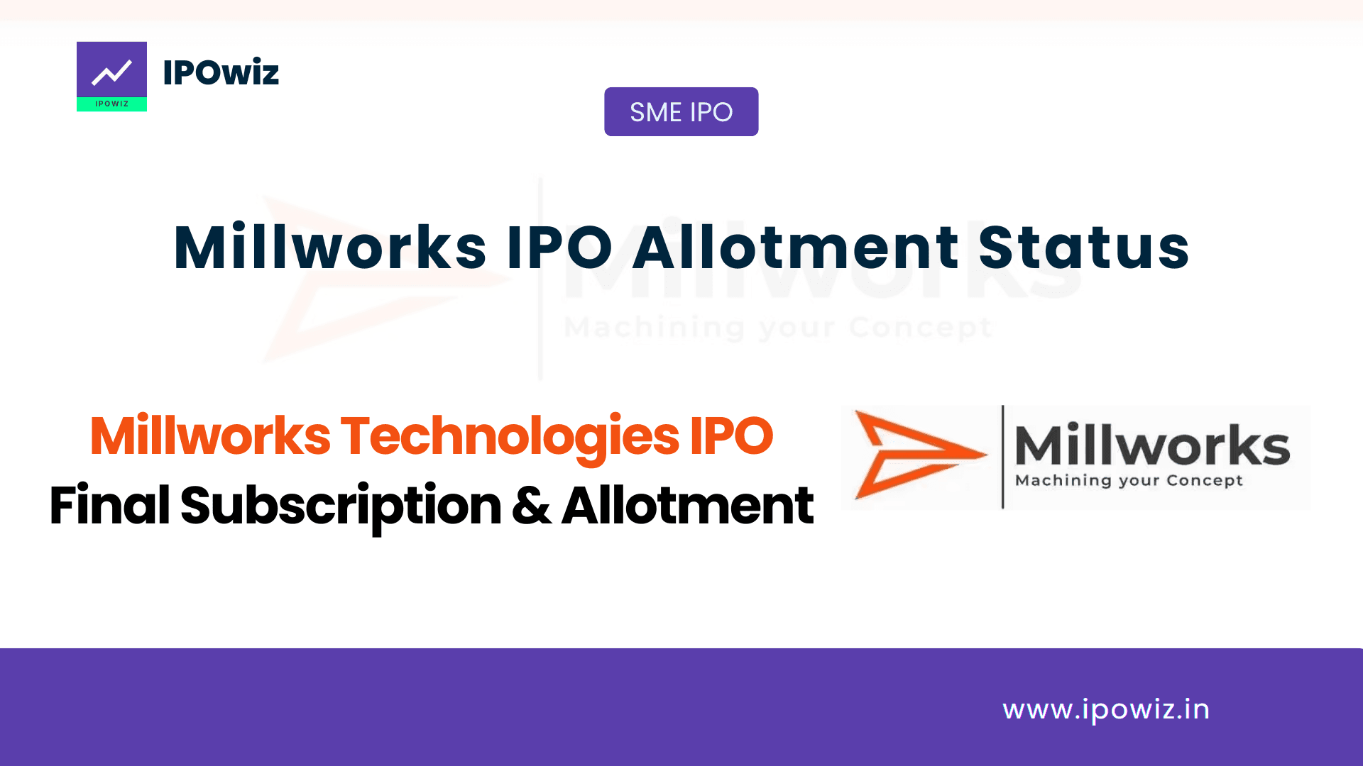 Millworks IPO Allotment Status: Check Live Status, GMP & Allotment Chances