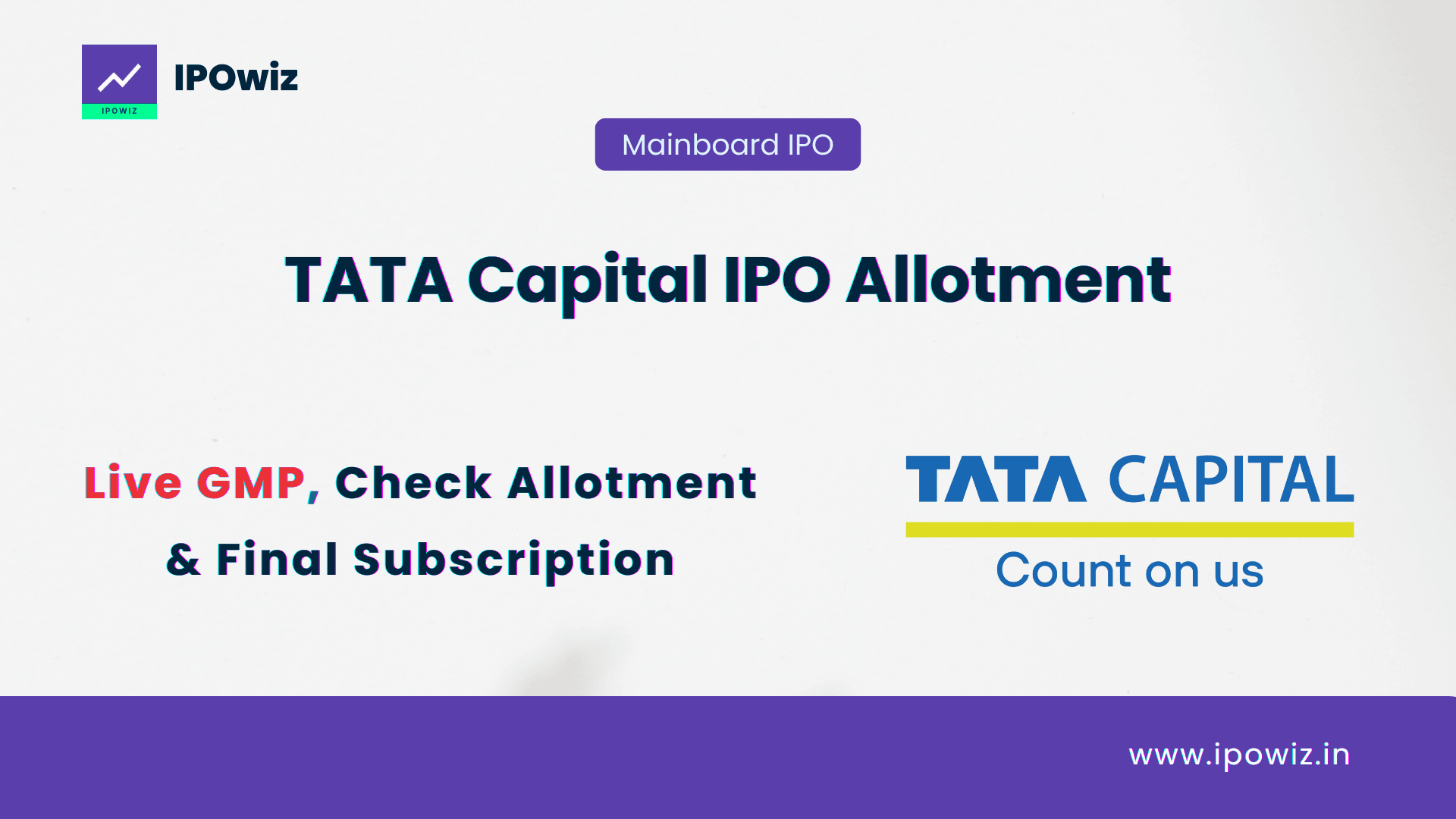 TATA Capital IPO Allotment Status: Step by Step to check via Linkintime